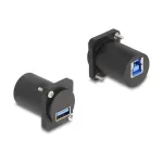 DeLOCK D tipo modulis USB 5 Gbps Type-A moteri&scaron;kas į Type-B moteri&scaron;kas juodas