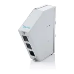 DIN bėgio skaidulinės optikos sujungimo skirstytuvas DIGITUS DN-96893 &mdash; kampuotas, 6 SC DX / LC Quad, aliuminis, pilkas