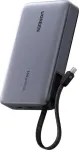 Power bank UGREEN PB551 20 000 mAh 145W su 1x USB-C, 1x USB-A ir integruotu kabeliu (55992B)