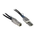 Inter-Tech i&scaron;orinis SAS kabelis - SAS 12Gbit/s - 36 kontaktų 4x ekranuotas Mini MultiLane (M) į 4x ekranuotą Mini MultiLane SAS (SFF-8088), 26 kontaktų (M) - 1,0 m - Juoda (88885007)