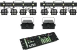 Ap&scaron;vietimo rinkinys EUROLITE KLS-180 LED 2x + WF-40 LED 2x su DMX valdikliu