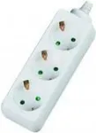 Prailginimo laidas Dexlan 994904 4m 3 AC lizdai Baltas