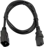 Prailginimo laidas Omnitronic 30235104, 3&times;0,75 mm&sup2;, 1 m, juodas