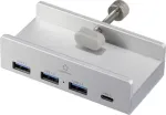 Renkforce RF-ACHB-350 1+3 prievadų USB 3.1 Gen 1 vidinis USB &scaron;akotuvas sidabrinis (RF-6690354)