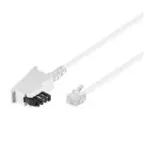 Wentronic Goobay TAE-F jungiamasis laidas (Universal-Pin Out), baltas, 6 m &ndash; TAE-F ki&scaron;tukas į RJ11/RJ14 ki&scaron;tuką (6P4C) (68540)