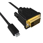 ACT USB Type C į DVI vyri&scaron;kas konversijos kabelis 4K/30Hz, 2 metrai