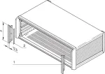 SCHROFF &scaron;oninė uždengimo plok&scaron;tė PROPAC/PRO - stovo aksesuaras (24576117)