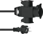 Prailginimo laidas EUROLITE 3x1,5mm 3m 3-ių lizdų