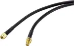 SpeaKa Professional antenos prailginimo kabelis [1x RP-SMA ki&scaron;tukas - 1x RP-SMA lizdas] 1,00 m juodas (SP-9226156)