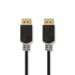 Nedis CCBW37014AT20. Kabell&auml;nge: 2 m, Anschluss 1: DisplayPort, Anschluss 2: DisplayPort. Menge pro Packung: 1 St&uuml;ck(e), Verpackungsbreite: 225 mm, Ve