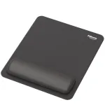Fellowes Breyta pelės kilimėlis su rie&scaron;o atrama, antibakterinė apsauga, ergonomi&scaron;kas, juodas