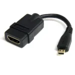 StarTech.com Mikro HDMI į HDMI adapteris &ndash; 4K 30Hz vaizdas &ndash; Patvarus didelės spartos Micro HDMI Type-D į HDMI 1.4 keitiklis / laido adapteris &ndash; Ultra HD HDMI monitoriams, TV ir ekranams &ndash; M/F