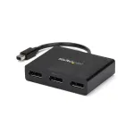 StarTech.com 3 prievadų kelių monitorių adapteris &ndash; Mini DisplayPort į DisplayPort MST &scaron;akotuvas, dvigubas 4K 30Hz ir 1x 1080p &ndash; vaizdo skirstytuvas i&scaron;plėstiniam darbalaukiui tik Windows &ndash; mDP 1.2 į 3x DP