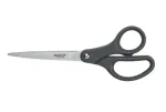 Leitz Titanium žirklės 180 mm, suaugusiems, tiesiu pjūviu, pilkos, satininio plieno, nerūdijančio plieno, biuro žirklės, polipropilenas
