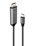 Lindy 43503 USB Type-C į DisplayPort kabelis, 1 m, pilkas