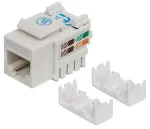 Intellinet Keystone Jack, Cat6, UTP, Punch-down, Baltas, Plok&scaron;čias