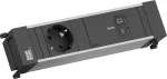 Power Frame ki&scaron;tukinis modulis Bachmann BM0023854 su 1x CEE7/3 lizdu ir 1x USB‑C į USB‑C 100W kabeliu, L=0,2 m