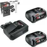 Bosch 18V Starter Set 2 x 2.5 Ah Batteries + AL 18V-44 Charger (1600A031T5)
