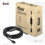 Club 3D CAC-1538 USB-C į USB-A aktyvus kabelis, USB 3.2 Gen1 5 Gbps, ki&scaron;tukas/lizdas, 10 m, juodos spalvos