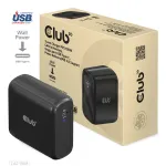 CLUB3D CAC-1908EU kelioninis įkroviklis 100 W GaN technologija, USB-IF TID sertifikuotas, vienas USB Type-C prievadas, Power Delivery 3.0 palaikymas