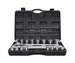 AWTOOLS 21 dalių 3/4 inch pavaros 12-kampis metrinių veržliarakčių rinkinys su reketu ir dėklu
