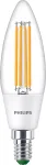 Philips Classic LED kaitinamoji lemputė 40W ekvivalentas E14 &scaron;ilta balta permatoma