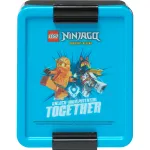 LEGO pietų dėžutė Ninjago mėlyna/juoda PP su emotikonų grafika 1,2 L