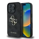 Guess GUHCP16L4GMGGR Hardcase for Apple iPhone 16 Pro 6.3 inch Black 4G Big Logo