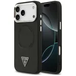 Guess Triangle Logo MagSafe Dėklas, skirtas Apple iPhone 17 Pro (Juodas)