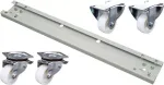 EFB Elektronik PRO-ROL028.GR Ratukų komplektas 600 kg 800 mm spintelei, pilka RAL 7035 (4 vnt.)