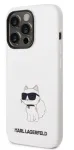 Karl Lagerfeld Apple iPhone 14 Pro Liquid Silicone Choupette NFT Case White