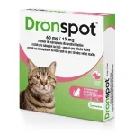 Vetoquinol DRONSPOT Spot-On Dewormer for Medium Cats (2.5-5 kg) - 2 Pipettes