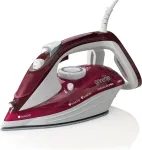 Gorenje SIH3000RBC garinis lygintuvas, 3000 W, keraminis padas, 350 ml vandens rezervuaras, 40 g/min garų, 1,6 kg, raudonas/baltas