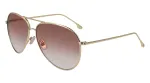 Victoria Beckham VB203S-712 Moteri&scaron;ki Akiniai nuo Saulės Auksinis Rėmas Rudi Gradientiniai Lę&scaron;iai 62mm