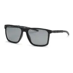 Philipp Plein Sport vyri&scaron;ki akiniai nuo saulės SSP013-58U28P - juodas acetatinis rėmelis, pilki poliarizuoti lę&scaron;iai, 58/17/145 mm