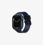 UNIQ Monos 2in1 Apple Watch Strap with Case Series 4/5/6/7/8/9/SE/SE2/SE3 44/45mm Marine Blue