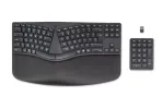HP 960 ergonominė belaidė klaviatūra, pilno dydžio (100 %), belaidė, RF Wireless + Bluetooth, membraninė, QWERTY, juoda