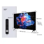 TCL 50P6K 50 colių (127 cm) 4K Ultra HD LED i&scaron;manusis televizorius su Google TV, HDMI, VESA 200x200, LAN ir Wi-Fi