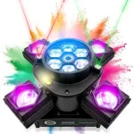 LIGHT4ME COSMOS BASIC judantis daugiaefektis &scaron;viestuvas su RGBW LED, raudonu/žaliu lazeriu ir stroboskopu