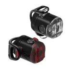 Lezyne LED žibintų rinkinys USB Pair &ndash; 200 liumenų priekinis ir 10 liumenų galinis, IPX7, integruotas USB įkrovimas