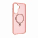 Evelatus Samsung Galaxy A37 / A36 Shield dėklas su MagSafe ir stovu, matinis &scaron;viesiai rožinis