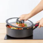 TEFAL Ingenio 16 cm grūdinto stiklo dangtis su sulankstoma rankena L9846153