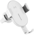 Borofone Q5 automobilinis telefono laikiklis su įkrovikliu, baltas (FO-BQ5-W)