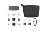 DJI Mic Mini 2 belaidė mikrofonų sistema (2 TX + 1 mobilus RX + įkrovimo dėklas), balta