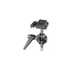 Manfrotto 155RC dviejų a&scaron;ių tripodo galvutė su greito atleidimo plok&scaron;tele, 6 kg keliamoji galia, 360&deg; pasukimas, aliuminis, juoda