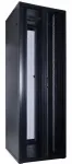 DSIT 47U 19 inch serverių spinta su perforuotomis dvigubomis durimis priekyje ir gale, 800x1000x2250 mm, juoda