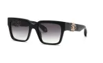 Roberto Cavalli moteri&scaron;ki akiniai nuo saulės SRC040M540700 54mm Butterfly Square juodi pilki gradientiniai UV400
