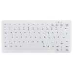 CONTOUR DESIGN Active Key MedicalKey AK-C4110 belaidė klaviatūra, QWERTZ DE, balta, IP68, dezinfekuojama, įkraunama