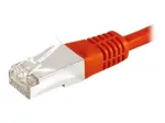 EXERTIS CONNECT Cat6a F/UTP komutacinis kabelis, 3 m, raudonas, 10 Gbps, su plonu apsauginiu lankstu 859536