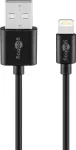 Goobay Lightning USB įkrovimo ir sinchronizavimo laidas 1 m, USB A &ndash; Lightning, CE, MFi